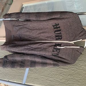 Grey hurley zip up sweater